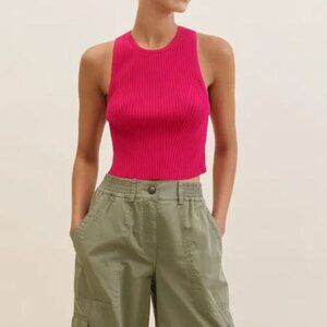 ME+EM Fashioned Rib Racerback Knit Vest (M)